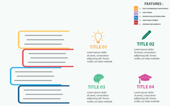 Download Abstract Creative Book Concept Infograph - Premium Resources