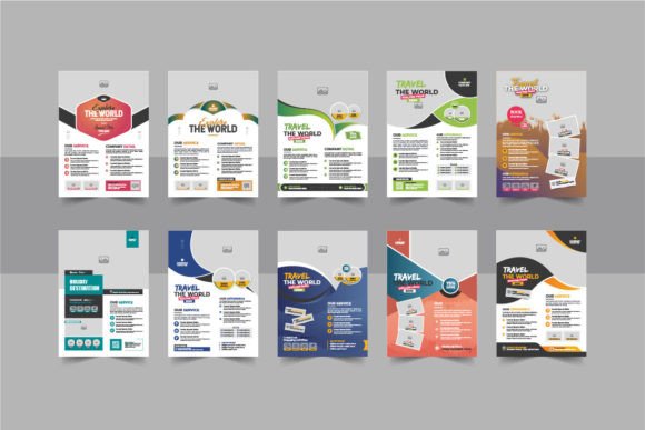Download Travel Flyer or Poster Design Bundle - Travel Collection