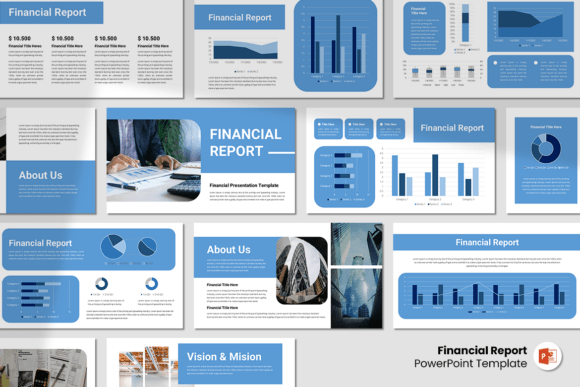 Download Financial Report - PowerPoint Template - Powerpoint Collection