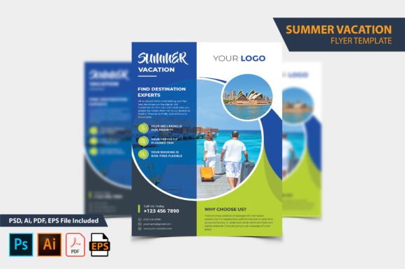 Download Summer Vacation Travel Flyer Design - Travel Collection