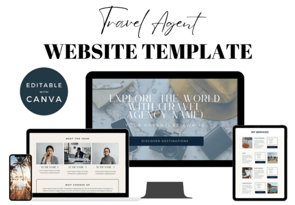 Download Travel Agent Canva Website - Travel Collection