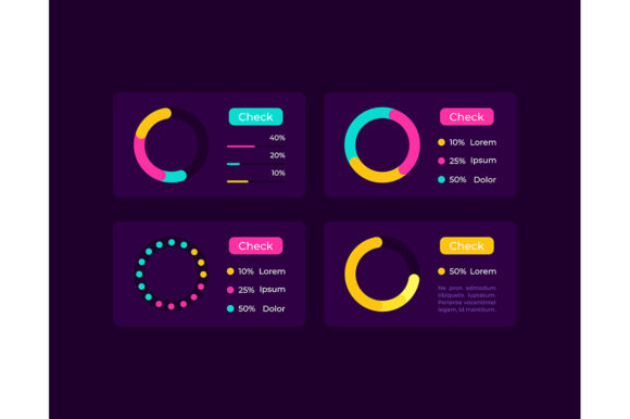 Download Pie Charts UI Elements Kit - Pie Collection
