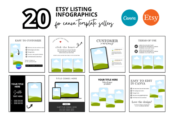 Download 20 Etsy Listing Photo Infographics - Infographics Collection