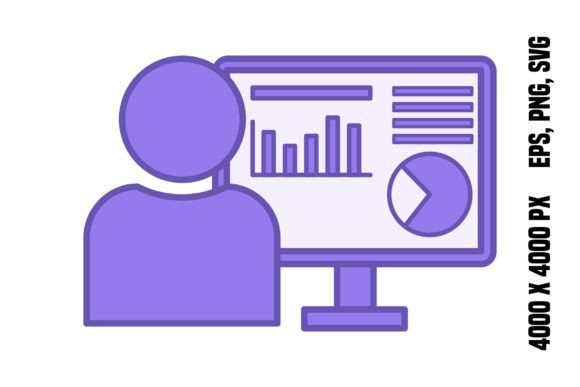 Download Data Analyst Color Icon - Data Collection