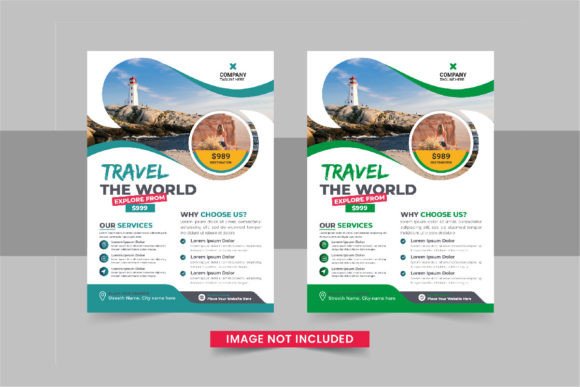Download Travel Flyer or Poster Template Design - Travel Collection